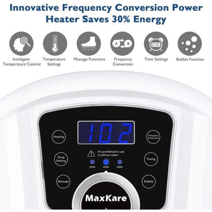 Foot Spa xkam-spahq1，6 in 1 Motorized Bath Massager，3 Speed Frequency Conversion，Heat & Bubbles & Automatic Massager - YOURISHOP.COM