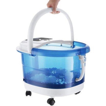 Foot Spa xkam-spahq1，6 in 1 Motorized Bath Massager，3 Speed Frequency Conversion，Heat & Bubbles & Automatic Massager - YOURISHOP.COM