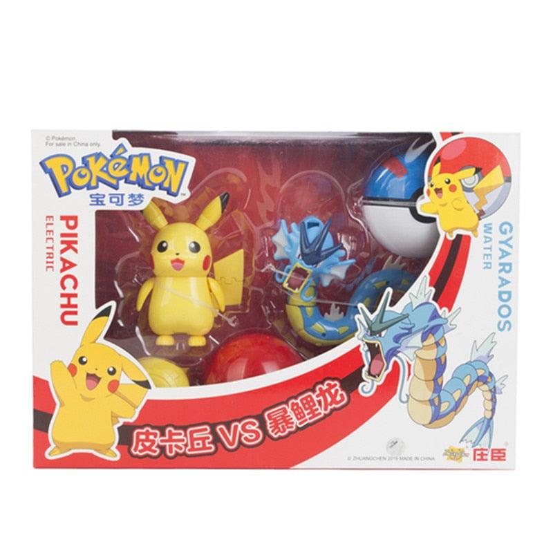 Genuine Pokemon Toy Set Toy Pocket Monster Pikachu Charmander Mewtwo Lunala Scroll Action Figure Anime Model Children's Toys - YOURISHOP.COM