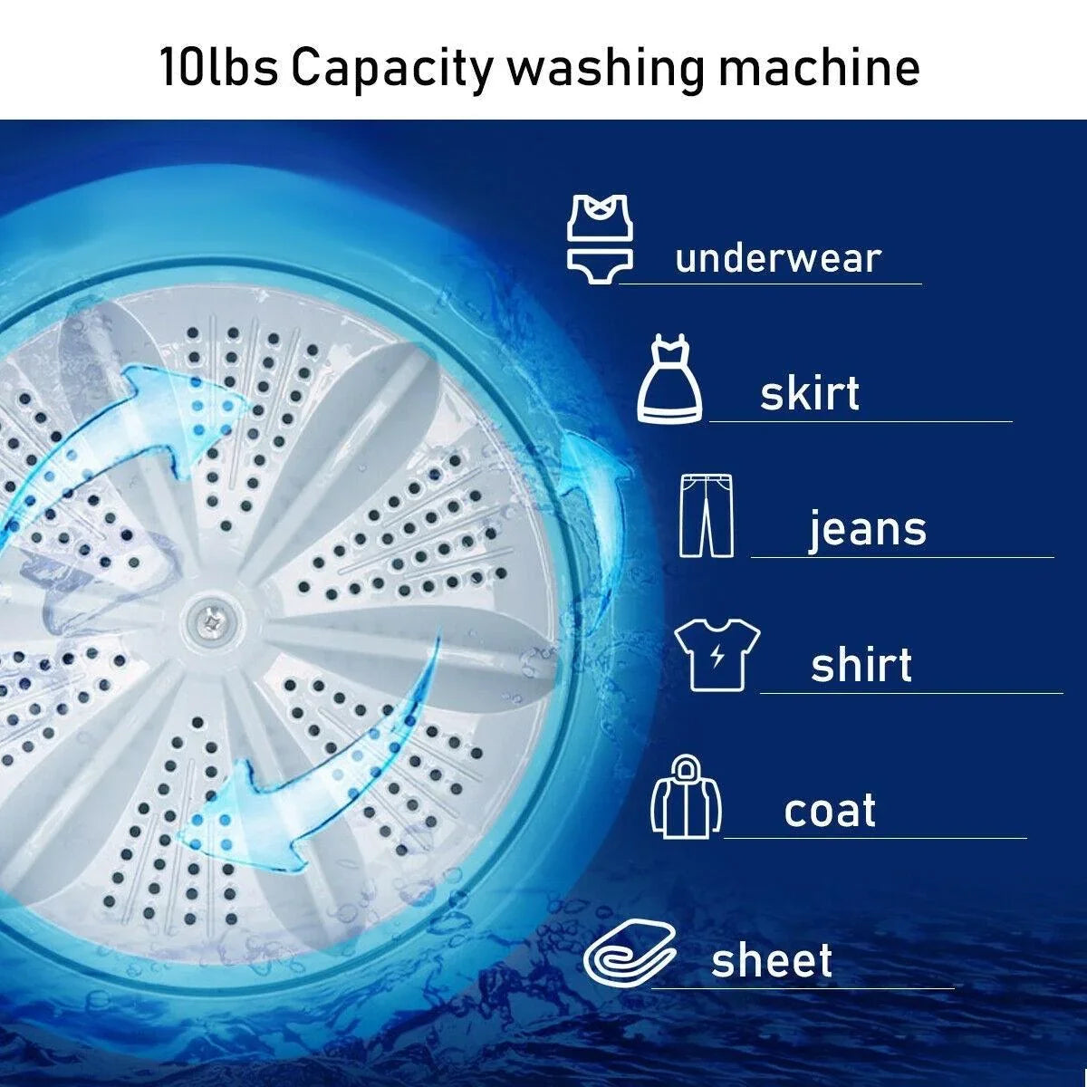 Giantex Compact Washer EP24972 | Full-Automatic | 7.7 lbs Capacity - YOURISHOP.COM