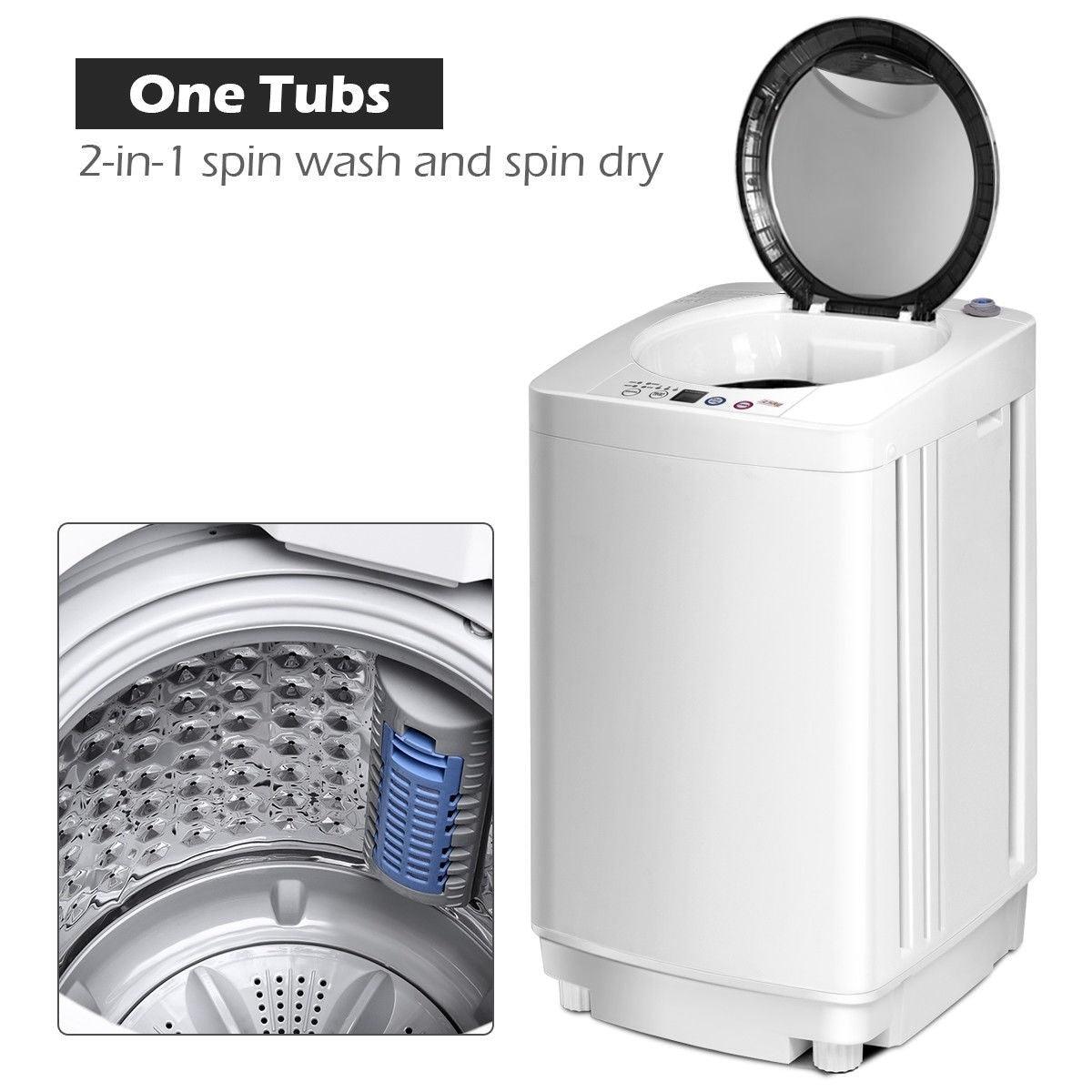 GIANTEX Portable 6 lbs Automatic Laundry Washing Machine EP22761, with Drain Pump for Home Apartment - YOURISHOP.COM