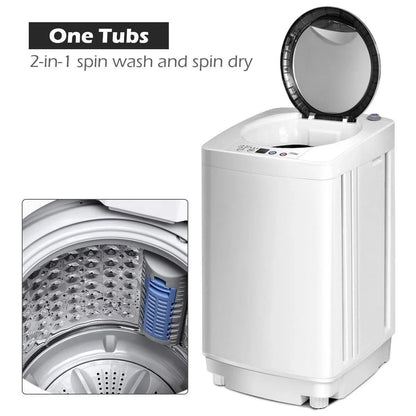 GIANTEX Portable 6 lbs Automatic Laundry Washing Machine EP22761, with Drain Pump for Home Apartment - YOURISHOP.COM