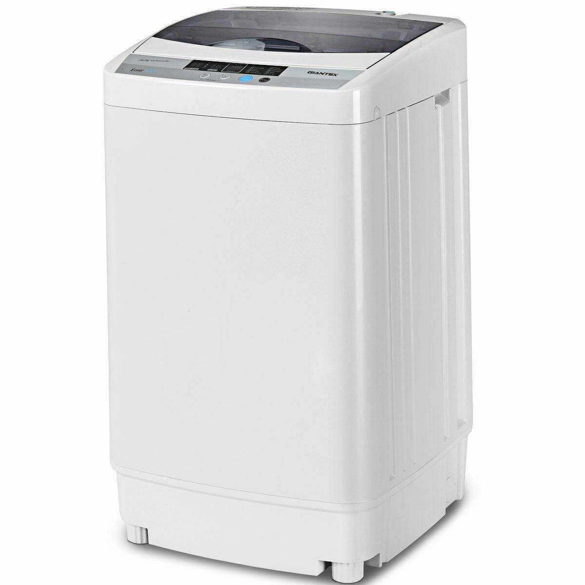 GLANTEX Portable Full-Automatic Laundry Washing Machine EP24970, 9.9lbs Spin Washer W/ Drain Pump - YOURISHOP.COM