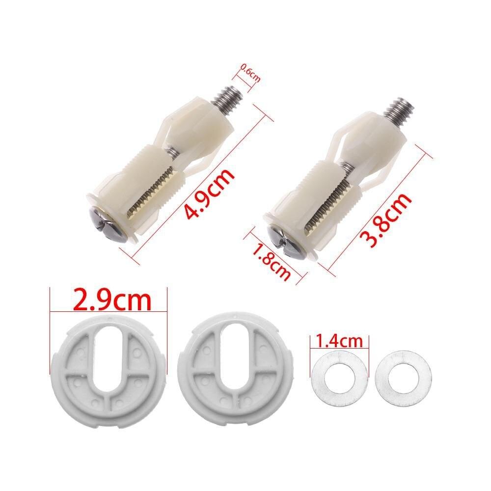 Hardware Easy Installation Replacement Universal Toilet Seat Hinges Bolts Fixing Screws Bathroom Nut - YOURISHOP.COM