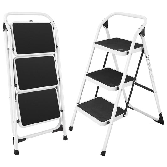 HD 3 Step Ladder Platform Lightweight Folding Stool 78265940 - YOURISHOP.COM