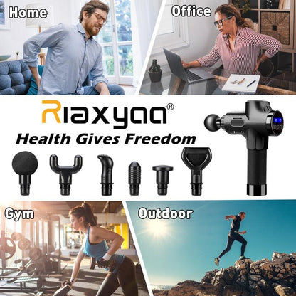 High frequency Massage Gun Muscle Relax Body Relaxation Electric Massager with Portable Bag Therapy Gun for fitness - YOURISHOP.COM