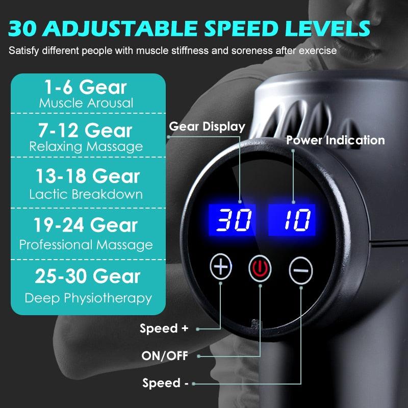High frequency Massage Gun Muscle Relax Body Relaxation Electric Massager with Portable Bag Therapy Gun for fitness - YOURISHOP.COM