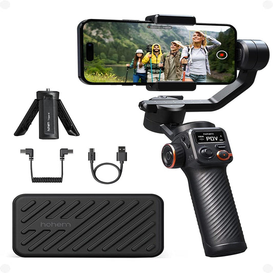 Hohem iSteady M6 iSteady X2,Smartphone Gimbal Stabilizer with Foldable Gimbal for iPhone 14/13 PRO MAX/11, Samsung, Huawei - YOURISHOP.COM