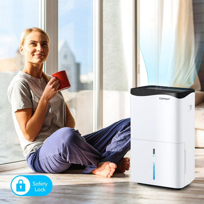 Home 100-Pint Dehumidifier ES10106US-WH,with Smart App