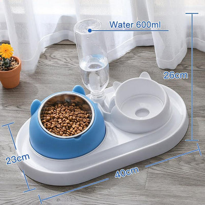 HOOPET Pet Automatic Feeder For Cat Dog Bowl Cat Dispenser Bowl With Raised Stand for Pet Cat Pet Supplies - YOURISHOP.COM