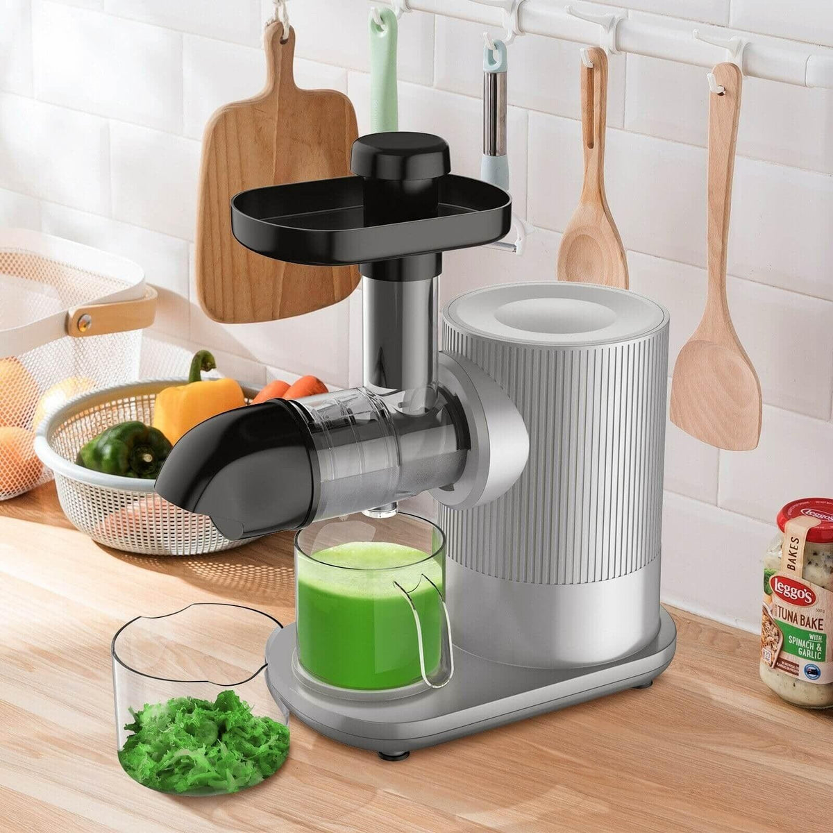 Horizontal Slow Masticating Extractor Juicer with Brush 25194073 - YOURISHOP.COM