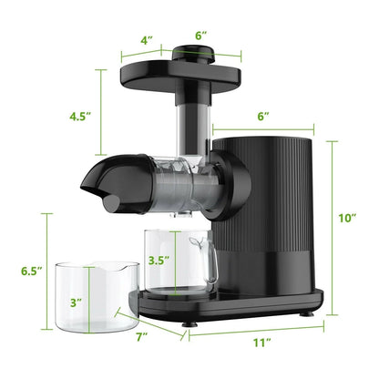 Horizontal Slow Masticating Extractor Juicer with Brush 25194073 - YOURISHOP.COM