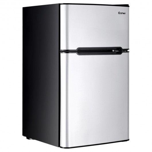 Household Compact Stainless Steel Refrigerator 21890765 , 3.2 cu ft. - YOURISHOP.COM