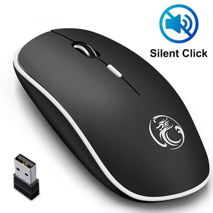 iMice Wireless Mouse Silent Computer Mouse 1600 DPI Ergonomic Mause Noiseless Sound USB PC Mice Mute Wireless Mice for Laptop - YOURISHOP.COM