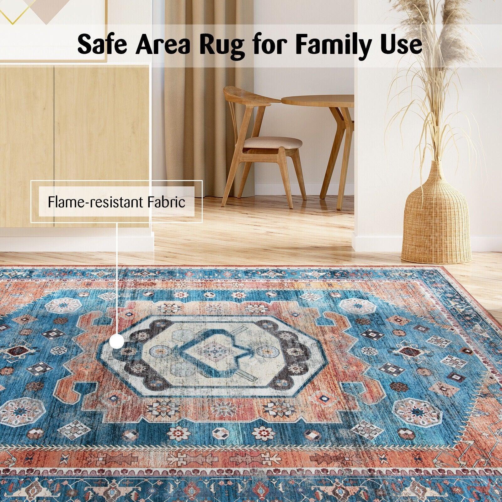 Indoor Area Rug 81365047,5 x 7 Inch Non-Shedding Distressed Vintage - YOURISHOP.COM