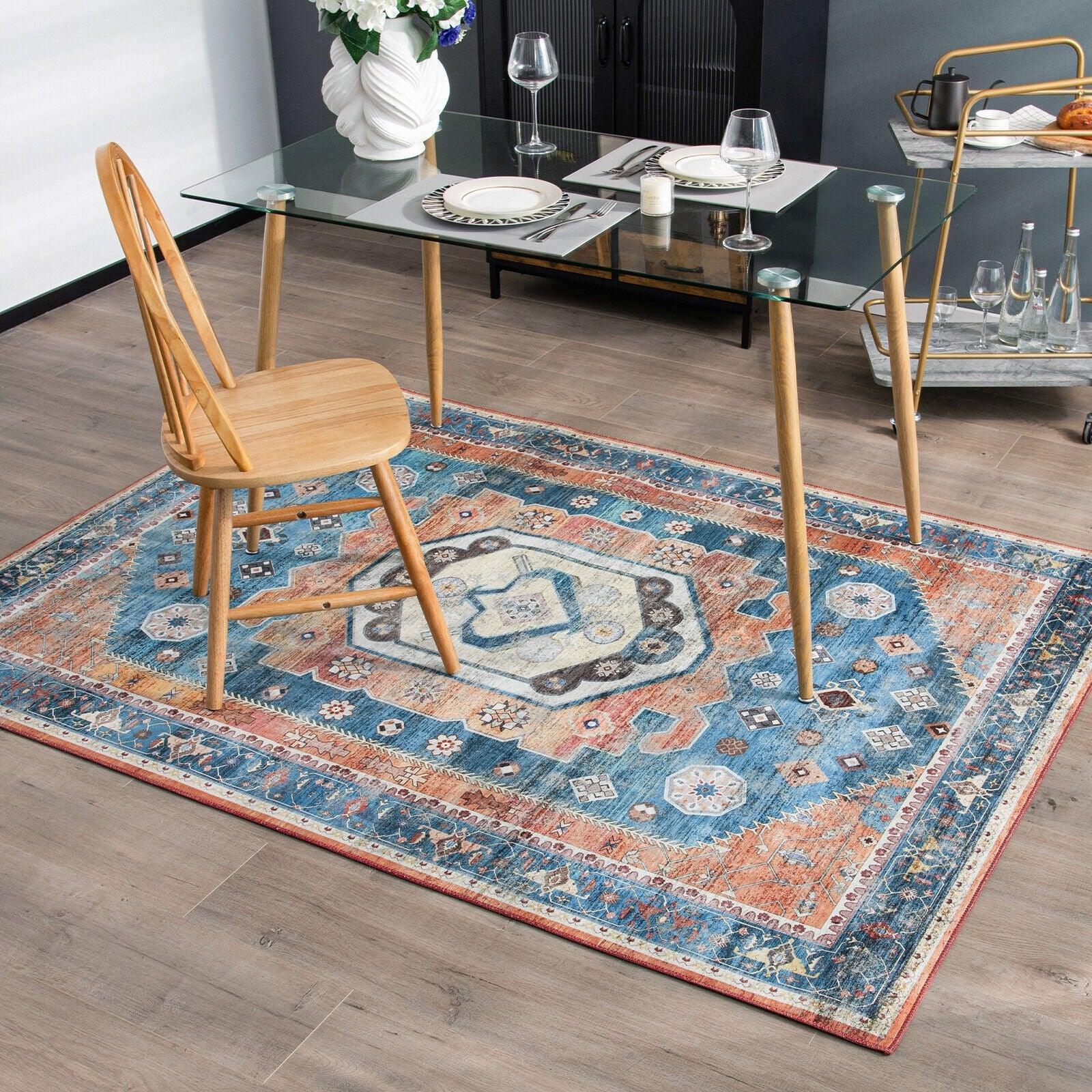 Indoor Area Rug 81365047,5 x 7 Inch Non-Shedding Distressed Vintage - YOURISHOP.COM