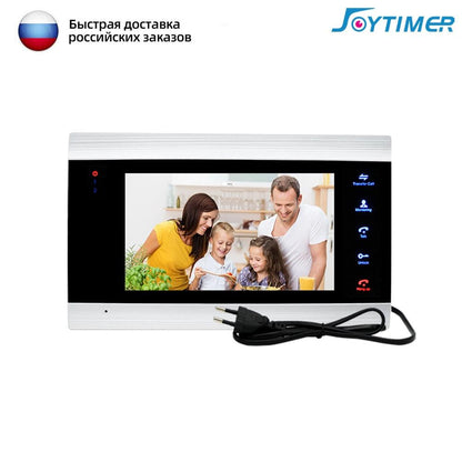 Joytimer Home Video Intercom 1200TVL Video Doorbell Camera for Apartment 7 Inch Monitor Support one-key Unlock, Motion Detection - YOURISHOP.COM