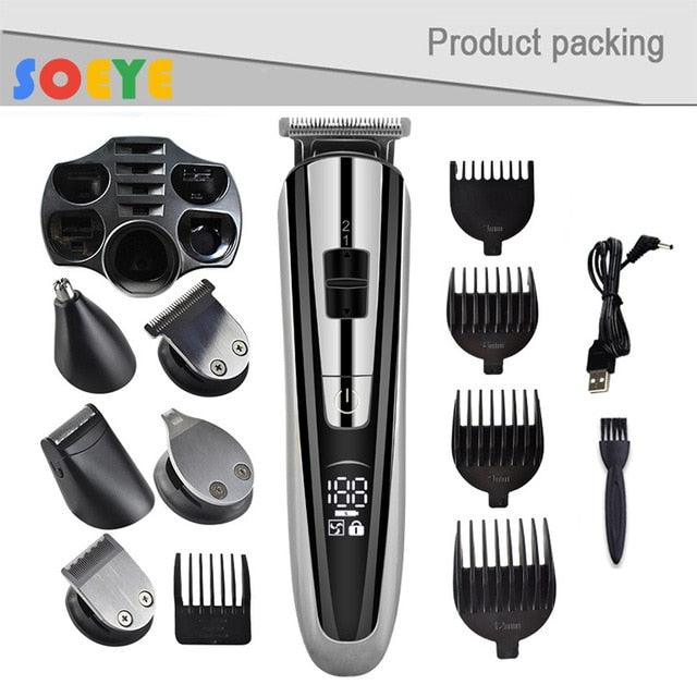 Kemei Electric Hair Clipper Beauty kit for Men Electric shaver beard trimme men&#39;s Razor multifunctional hair cutting machine - YOURISHOP.COM