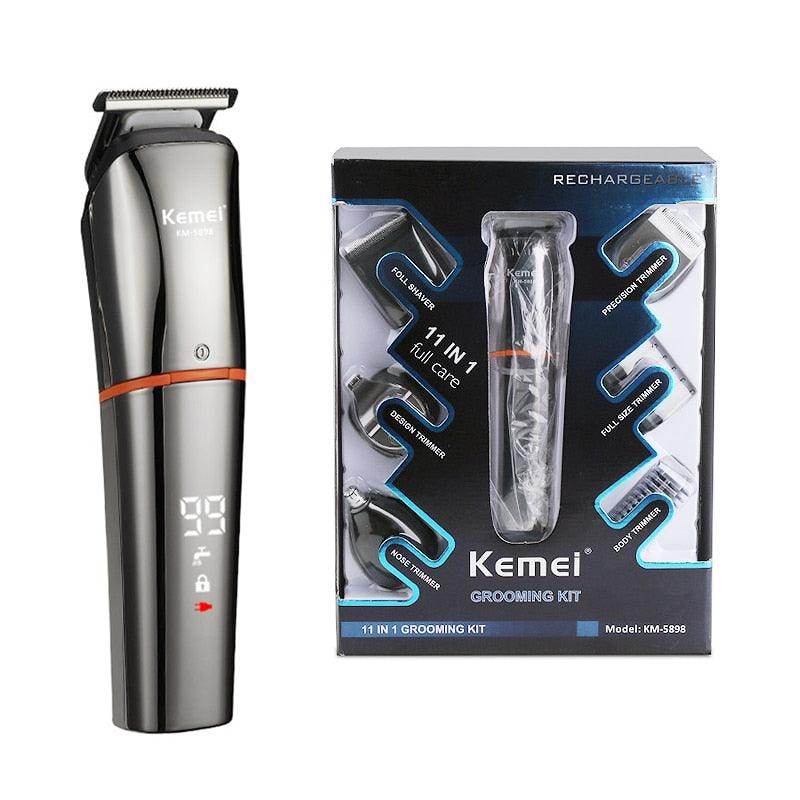 KEMEI Electric Hair Clipper LED Display for Men Professional Hair Trimmer USB Charging Rechargeable Hair Cutting Beard Machine - YOURISHOP.COM