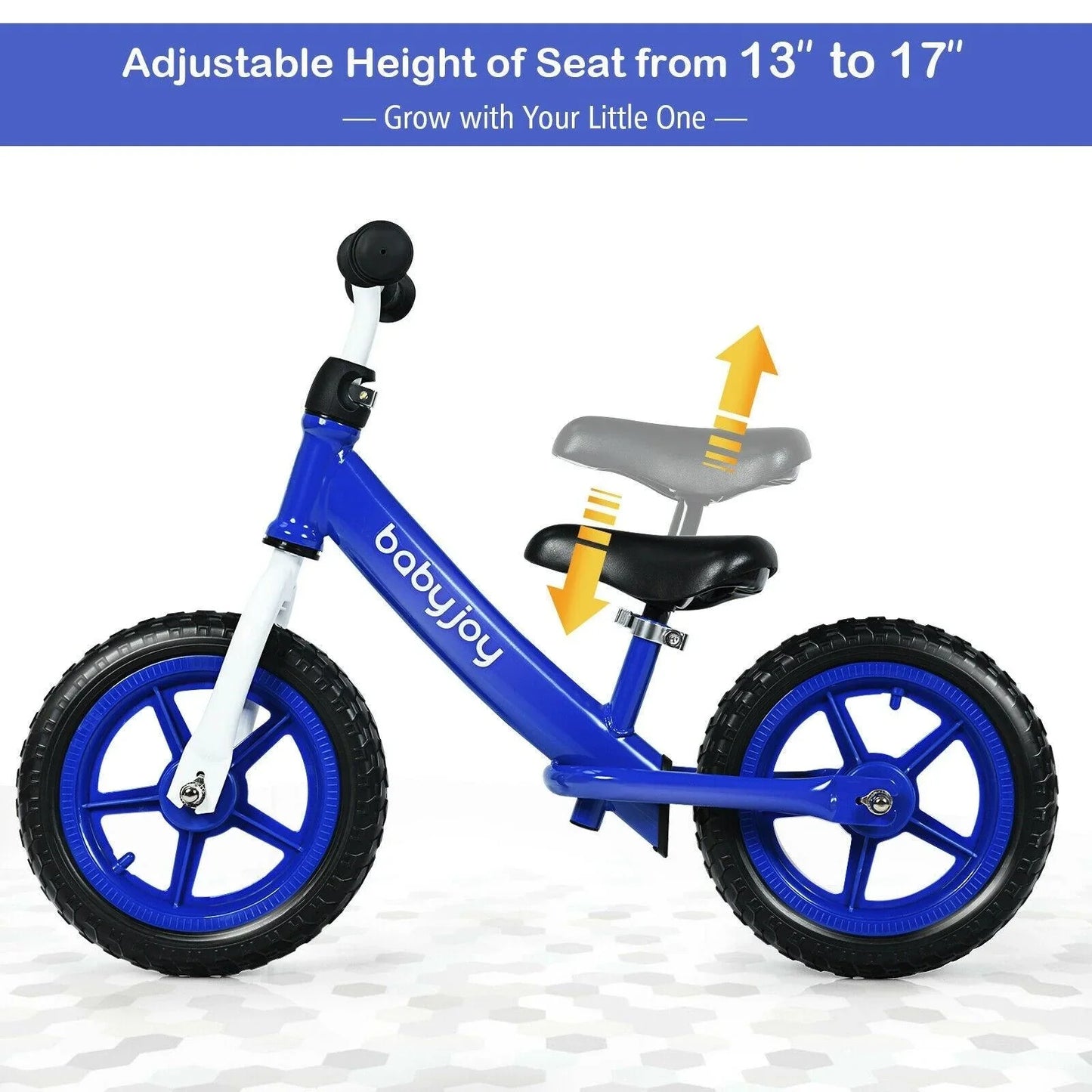 Kids Balance Bike TY327799,No-Pedal Ride Pre Learn with Adjustable Seat,12 Inch - YOURISHOP.COM