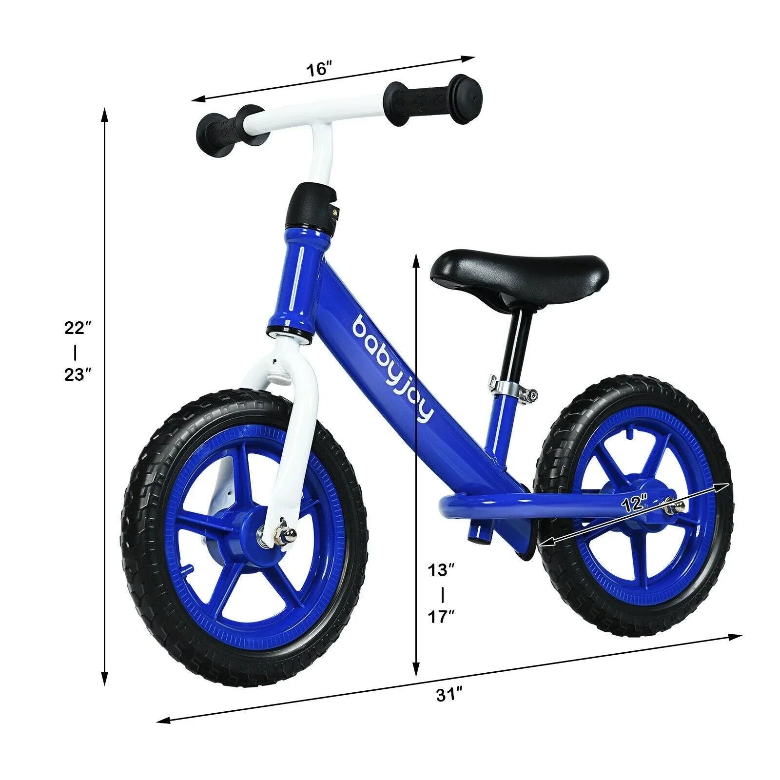 Kids Balance Bike TY327799,No-Pedal Ride Pre Learn with Adjustable Seat,12 Inch - YOURISHOP.COM