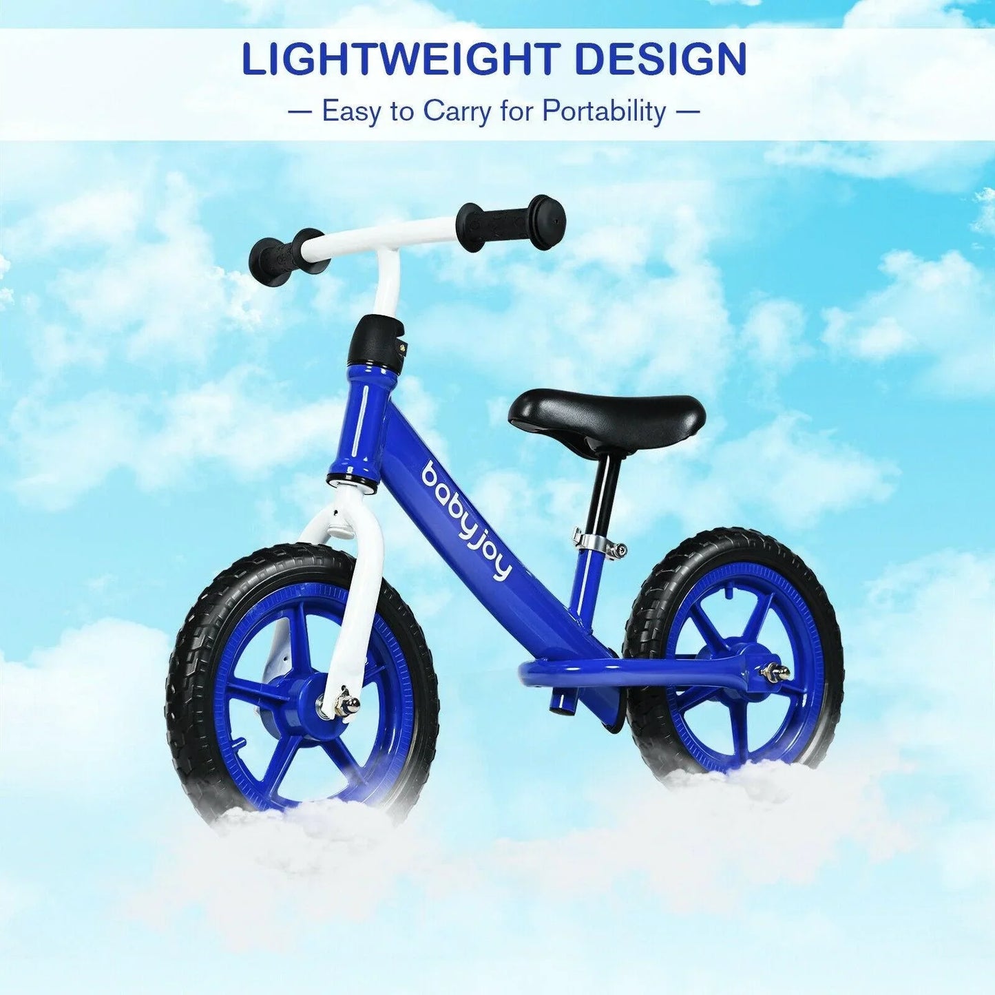 Kids Balance Bike TY327799,No-Pedal Ride Pre Learn with Adjustable Seat,12 Inch - YOURISHOP.COM