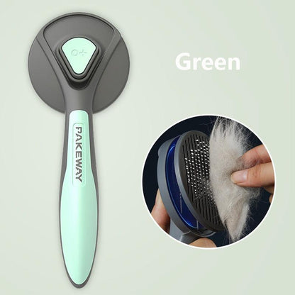 Kimpets Cat Comb Dog Hair Remover Brush Pet Grooming Slicker Needle Comb Removes Tangled Self Cleaning Pet Supplies Accessories - YOURISHOP.COM