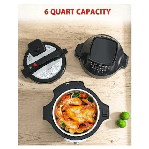 KUPPET 2 in 1 Electric Pressure Cooker SP448333,with Air Fryer Lid 6QT - YOURISHOP.COM