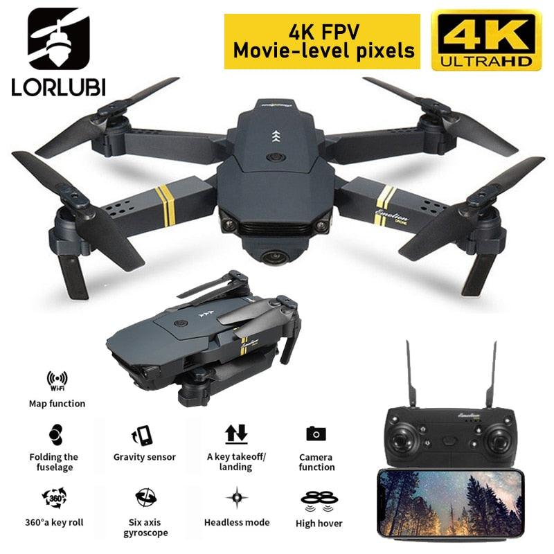 LORLUBI E58 Drone 1080P 4K Camera Hight WIFI FPV With Wide Angle HD Hold Mode Follow Me Foldable Arm Quadcopter Mini Toy V4 E88 - YOURISHOP.COM