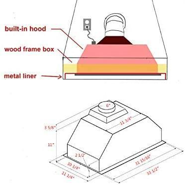 Luft insert rangehood LS-61,stainless steel,680CFM,30"/36" - YOURISHOP.COM