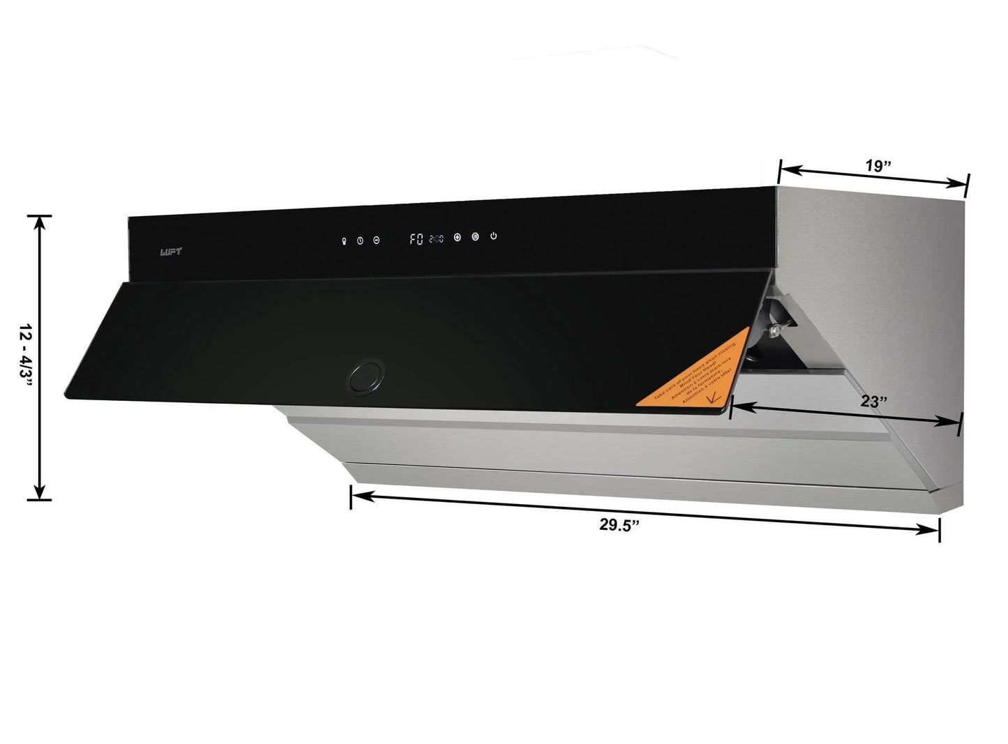 Luft powerful rangehood FT-74| Under Cabinet/ Wall Mount| Side Suction| 900 CFM - YOURISHOP.COM