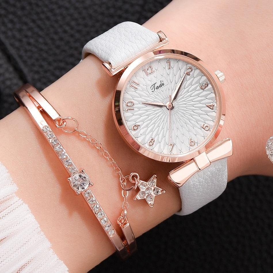 Luxury Women Bracelet Quartz Watches For Women Magnetic Watch Ladies Sports Dress Pink Dial Wrist Watch Clock Relogio Feminino - YOURISHOP.COM