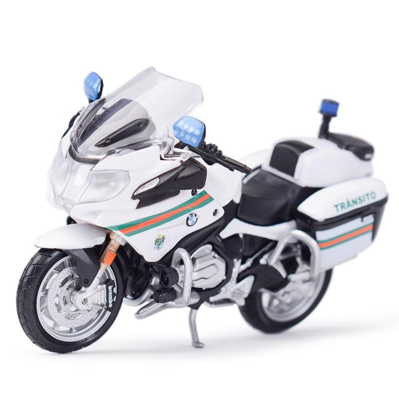 Maisto 1:18 BMW R1200 RT UK Police Die Cast Vehicles Collectible Motorcycle Model Toys - YOURISHOP.COM