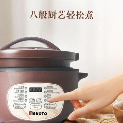 Makoto Soup-cooker Pot DGD30-30GD, Automatic Electric Casserole