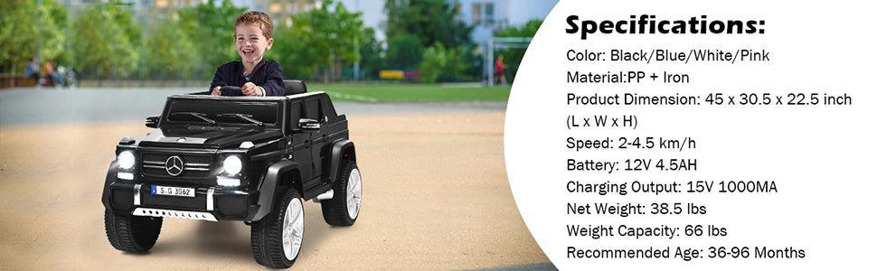 Mercedes-Benz Ride-On Car TY328021WHA for Kids,12V Licensed - YOURISHOP.COM