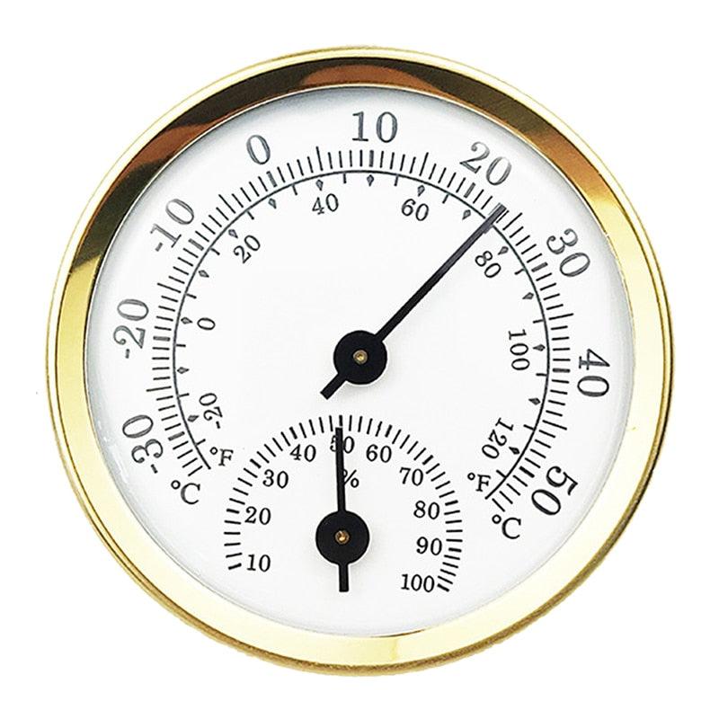 Mini Sauna Thermometer Metal Case Steam Sauna Room Thermometer Hygrometer Bath And Sauna Indoor Outdoor Used Hygrothermograph - YOURISHOP.COM
