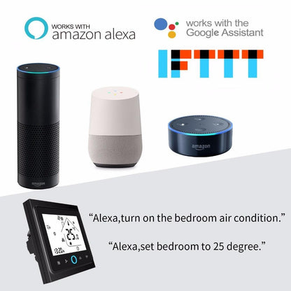 MOES WiFi Smart Water/Electric Floor Heating Thermostat Gas Boiler Temperature Controller Alexa tuya Google Voice zigbee Control - YOURISHOP.COM