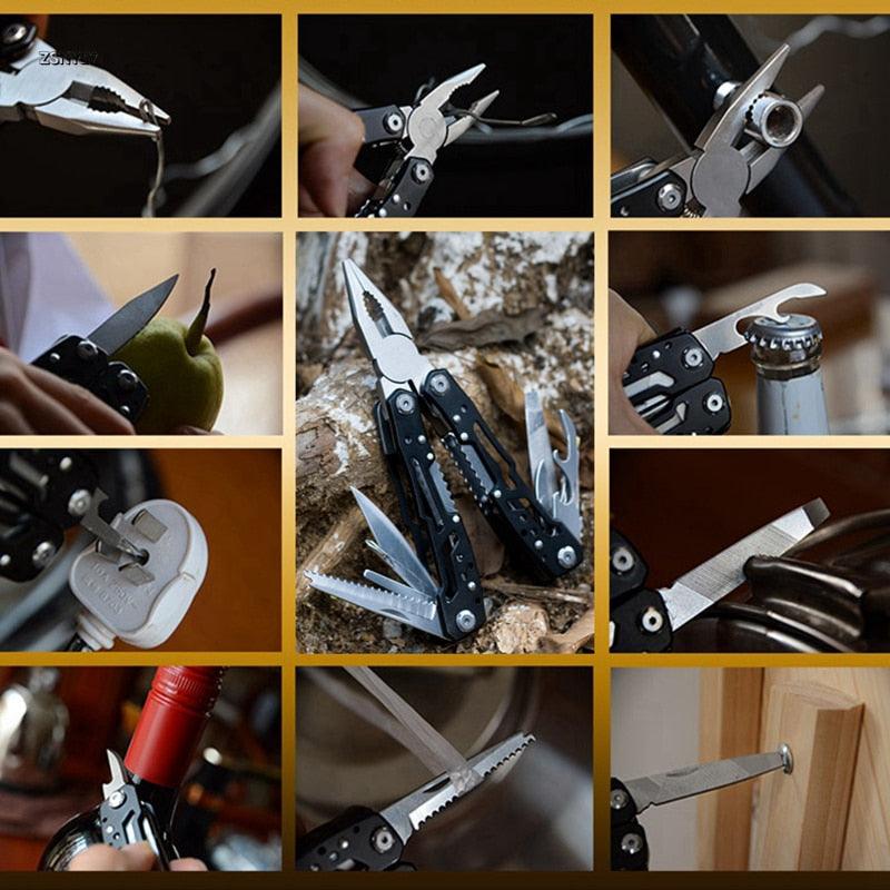 Multifunctional pliers Folding Pliers Multi-tool Pocket Knife Pliers Outdoor Portable Folding Pliers Multipurpose Repair Tools - YOURISHOP.COM
