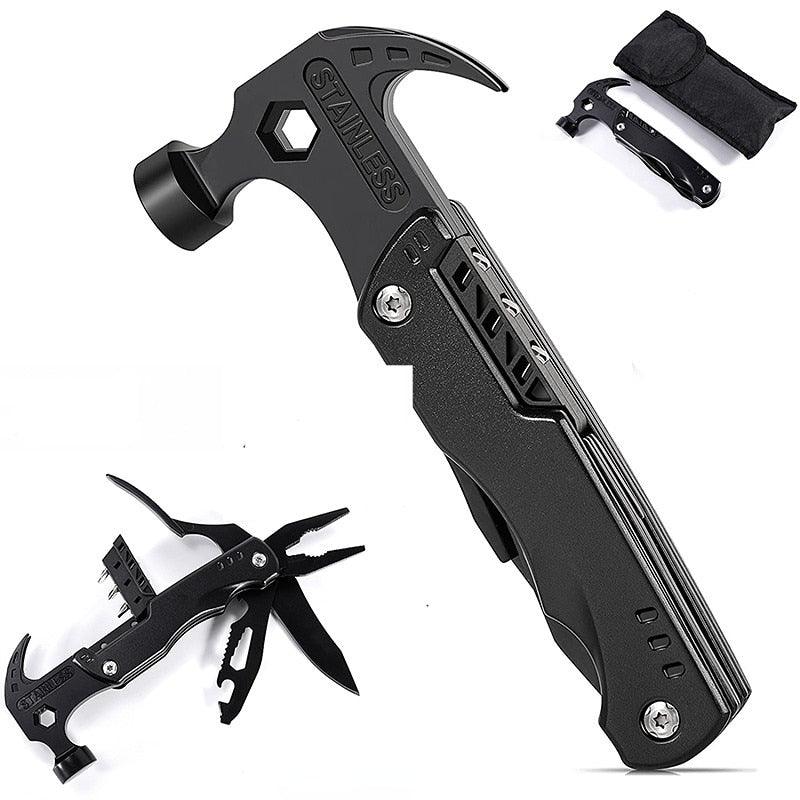 Multifunctional Pliers Multitool Claw Hammer Stainless Steel Tool Outdoor Survival Wire Cutter Camping Knife Wrench Hand Tools - YOURISHOP.COM