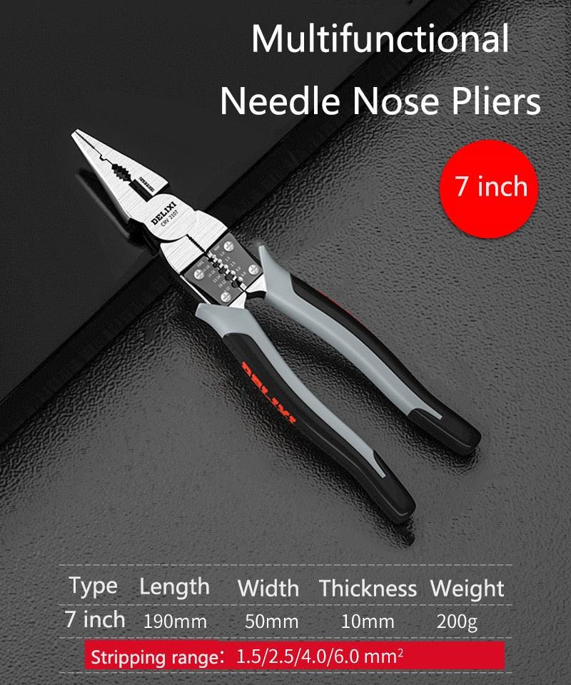Multifunctional Universal Diagonal Pliers Needle Nose Pliers Hardware Tools Universal Wire Cutters Electrician - YOURISHOP.COM