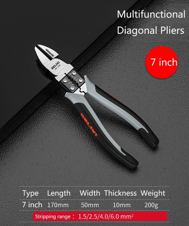 Multifunctional Universal Diagonal Pliers Needle Nose Pliers Hardware Tools Universal Wire Cutters Electrician - YOURISHOP.COM