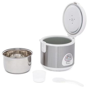 Narita 4-cup Rice Cooker with Stainless Steel Liner and Stainless Steel Shell (with insulation function) NRC-4(SS)W - YOURISHOP.COM