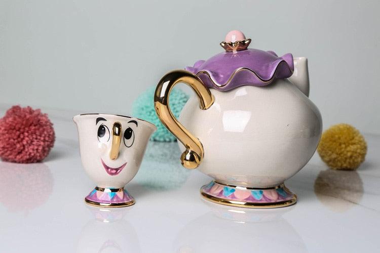 New Cartoon Beauty and The Beast CHIP Mug Tea set Chip Tea Pot and Cup Set Ceramics Cup Xmas Gift - YOURISHOP.COM