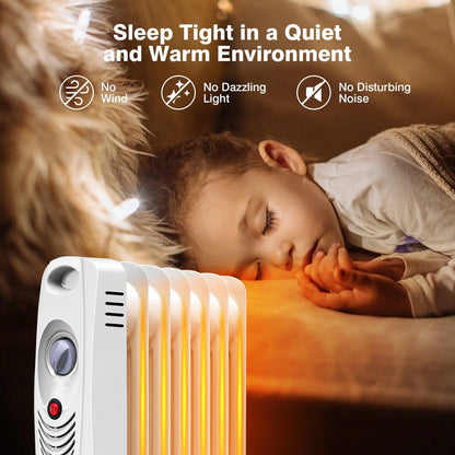 Oil-Filled Radiator Heater EP22917,Portable Mini Electric Heater,700 W - YOURISHOP.COM