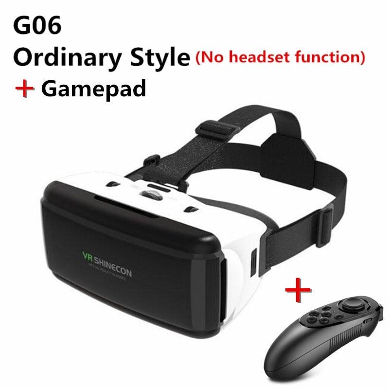 Original VR Virtual Reality 3D Glasses Box Stereo VR Google Cardboard Headset Helmet for IOS Android Smartphone,Wireless Rocker - YOURISHOP.COM