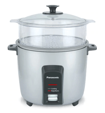 Panasonic Rice Cooker SRY22FGJL,12-Cup, Traditional, Silver - YOURISHOP.COM