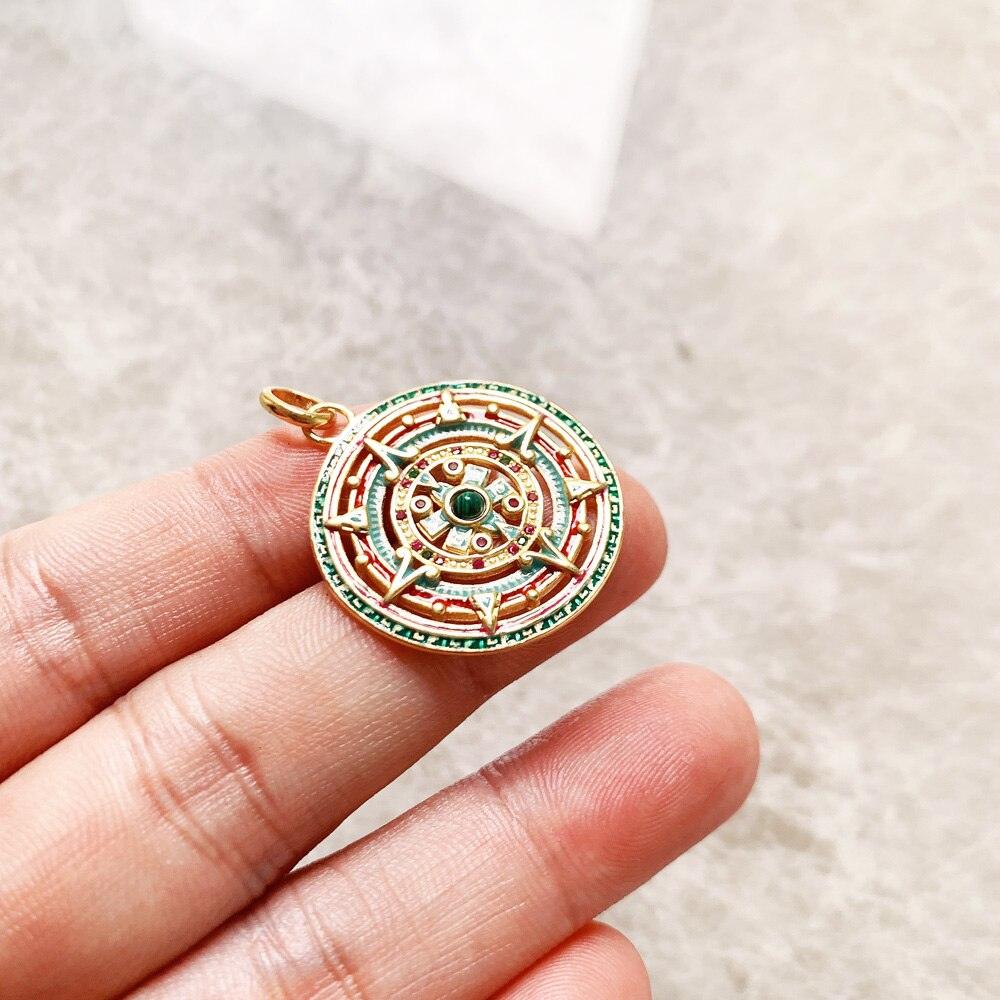 Pendants Golden Mythical Aztec Amulet,New Jewelry Vintage 925 Sterling Silver Accessories Powerful Magic Gift For Women Men - YOURISHOP.COM