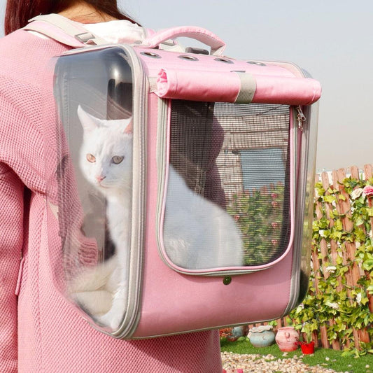 Pet Cat Carrier Backpack Breathable Cat Travel Outdoor Shoulder Bag For Small Dogs Cats Portable Packaging Carrying Pet Supplies - YOURISHOP.COM