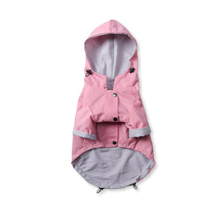 Pet Dog Raincoat Windproof and Rainproof Yellow Puppy Hoodies Jacket Multi-size Suitable for Large, Medium and Small Dog Clothes - YOURISHOP.COM