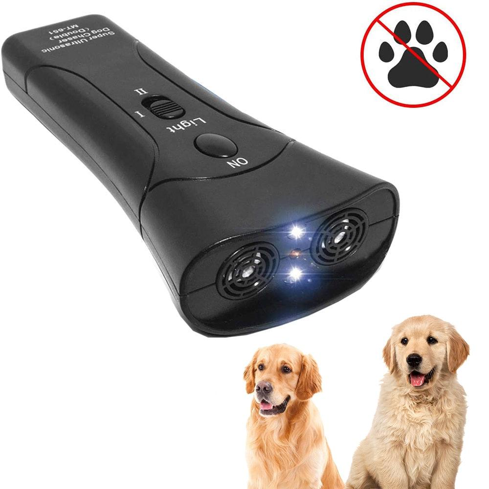 Pet Dog Repeller Anti Barking Stop Bark Training LED Ultrasonic Anti Barking Pet Dog Training Ultrasonic Without Battery chien - YOURISHOP.COM